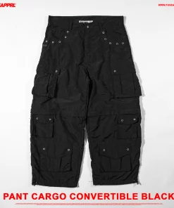 Pant Cargo Convertible Black
