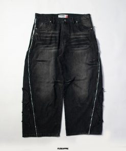 Pant Baggy Zip Grey