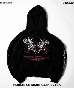 Hoodie Crimson Oath Black