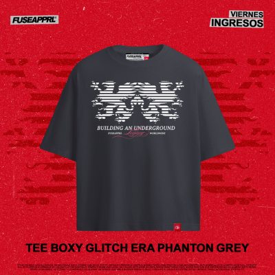 Tee Boxy Glitch Era Phanton Grey