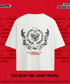 Tee Boxy MK- Army Pearl