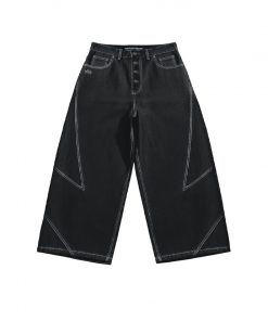 Pant Raw Denim Cut Black