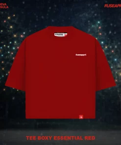 Tee Boxy Essential Red