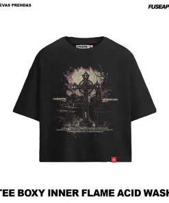 Tee Boxy Inner Flame Acid Wash