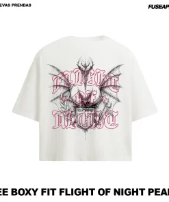 Tee boxy fit flight of night pearl