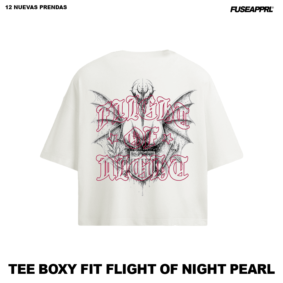 Tee boxy fit flight of night pearl 1