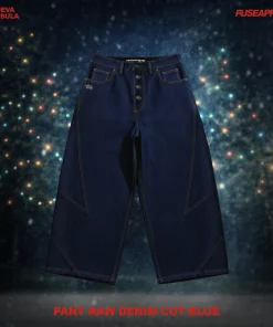 Pant Raw Denim Cut Blue